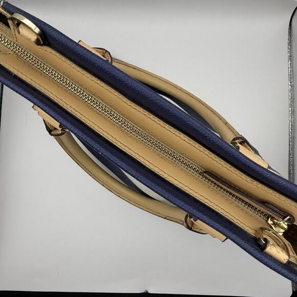 Kate Spade Camryn Wellesley Handbag Striped Navy and Cream - Picture 6 of 9